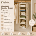 Kindivia™ LinenFold Hanging Closet Organizer
