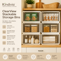 Kindivia™ ClearView Stackable Storage Bins