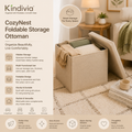 Kindivia™ CozyNest Foldable Storage Ottoman
